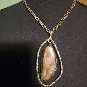 Style & Co. Gold and Brown Pendant Necklace